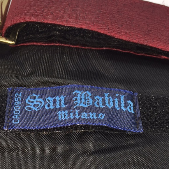 Bow Tie & Cummerbund Dark Red 100% Silk with Box - Picture 6 of 12